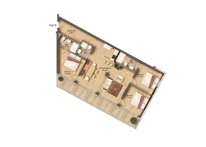 Panorama Moesern Seefeld w Tirolu