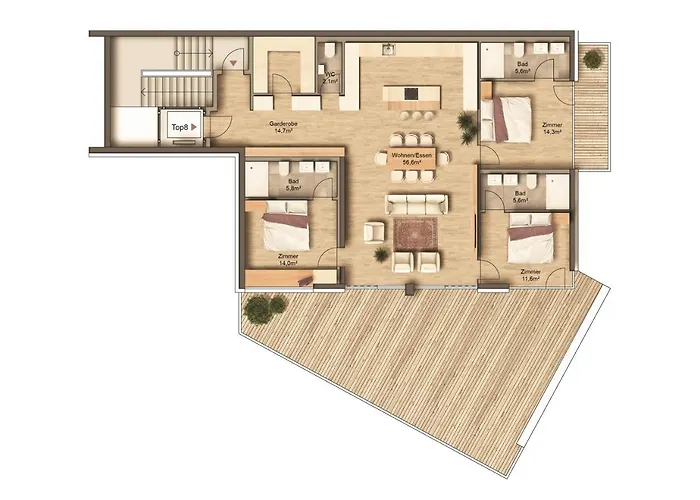 Panorama Moesern דירה *